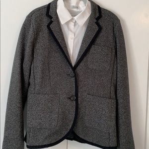 Grey/black Lands End jacket, 14, EUC LAST CHANCE